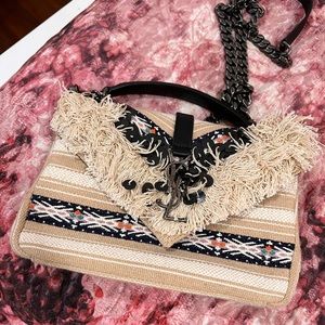 YSL CANVAS COLLEGE BAG